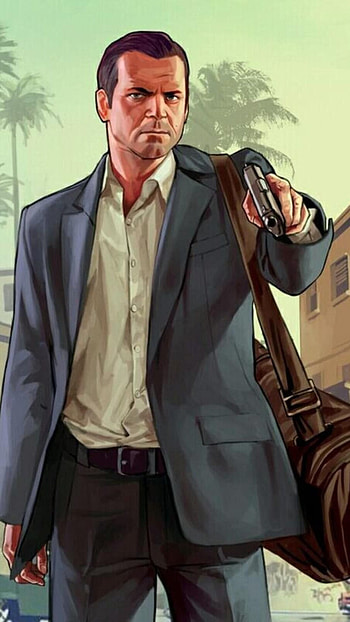 GTA 5, Michael Character HD phone wallpaper
