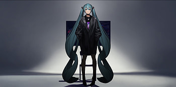 Hatsune Miku Long Pontytail , hatsune-miku, vocaloid, anime, anime-girl, artist, artwork, digital-art HD wallpaper