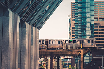Cities, Usa, City, Building, United States, Chicago, Train HD wallpaper