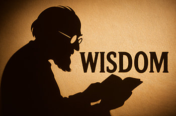 Wisdom Silhouette Ultra, wisdom, silhouette, reading, elderly man, book HD wallpaper