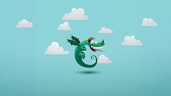 Playful Dragon Among The Clouds , dragon, artist, artwork, digital-art HD wallpaper