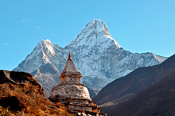 Nature, Mountains, Temple, Himalayas, Ama-Doubleam, Ama-Dablam HD wallpaper