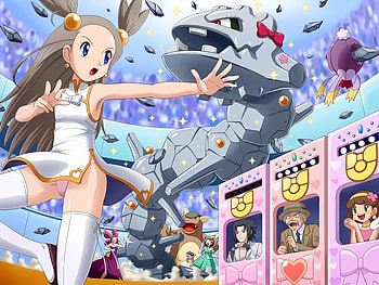 pokemon contest, sasuke, videogame, girl, anime girl, anime, naruto, women, pokemon, female HD wallpaper