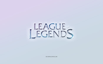 League of Legends logo, cut out 3d text, white background, League of Legends 3d logo, Instagram emblem, League of Legends, embossed logo, League of Legends 3d emblem HD wallpaper