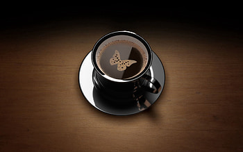 Food, Coffee, Cup, , Drawing, Plate HD wallpaper