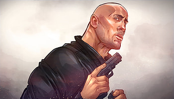 Dwayne The Rock Johnson, dwayne-johnson, artwork, artist, digital-art, deviantart HD wallpaper