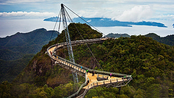 Landscape, Cities, Trees, Malaysia, Langkawi, Langkawi Sky Bridge, Heavenly Langkawi Bridge, Pulau HD wallpaper