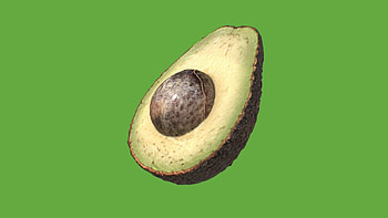 Avocado, Fresh and ripe, Vibrant color, Minimalist HD wallpaper
