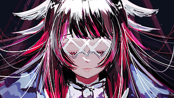 Columbina, Art, Black, Background Genshin Impact HD wallpaper