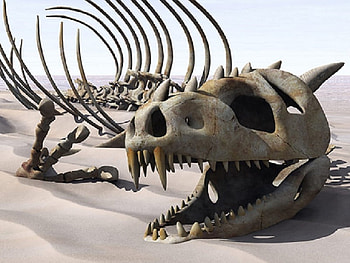 Remains of Evil, skull, desert, bones, fantasy HD wallpaper