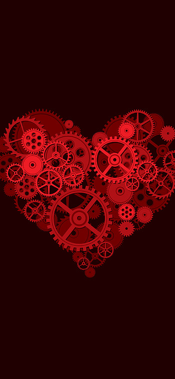Heart digital art, XS Max , High-resolution , Modern aesthetics HD phone wallpaper