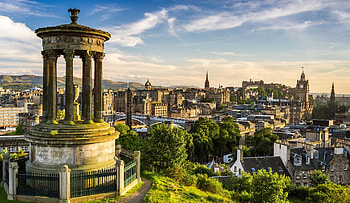 Edinburgh skyline, Scottish travel, Landmark HD wallpaper