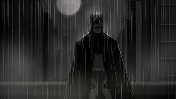 Batman Under The Rain , batman, superheroes, artwork, artstation HD wallpaper
