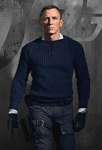 Daniel Craig, flash graphy, no time to die HD phone wallpaper
