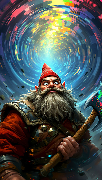 Dazzling Dwarf: A Dynamic , fantasy, magical HD phone wallpaper