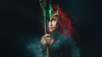 Dynamic Emilia Clarke As Mera, mera, superheroes, emilia-clarke, artwork, art, digital-art HD wallpaper