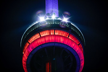 Night, Building, Shine, Light, Miscellanea, Miscellaneous, Backlight, Illumination, Tower HD wallpaper