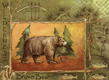 NORTHWOODS SPIRIT 1, pine tree, bear, northwoods, wisconsin HD wallpaper
