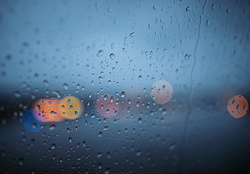 Droplets, surface, bokeh HD wallpaper