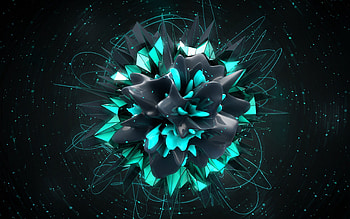 Abstract, Dark, Form, Explosion HD wallpaper