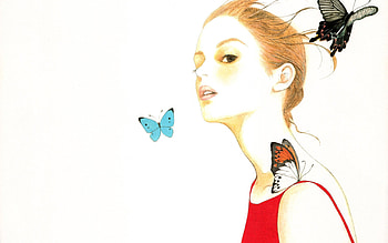 Art, Drawing, , Girl, Style HD wallpaper