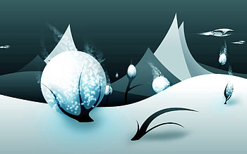 Winter, Trees, Snow, Vector, Wind, Lump HD wallpaper
