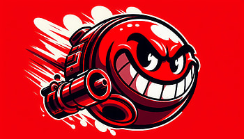 Bullet Bill - Explosive Gaming Background, Bullet Bill, cartoon, illustration, red, angry HD wallpaper