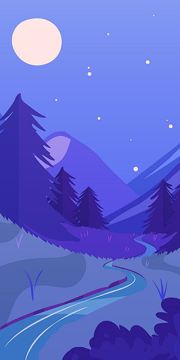 Night, sky, art HD phone wallpaper