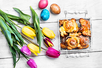 Still Life: Vibrant Tulips & Fresh Baked Treats graphy, graphy, still life HD wallpaper