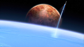 Leaving The Planet, planet, artist, artwork, digital-art, deviantart HD wallpaper