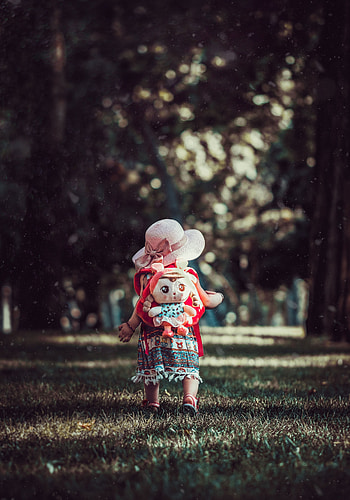 Miscellanea, Miscellaneous, Park, Toy, Stroll, Child, Backpack, Rucksack HD phone wallpaper