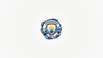 Manchester City FC, Manchester City F.C., logo, minimalist HD wallpaper