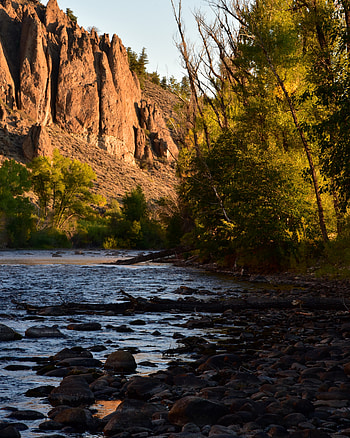 Landscape, Nature, Rivers, Trees, Rocks, Shore, Bank HD phone wallpaper