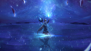 Starry Mystic, artist, artwork, digital-art, deviantart HD wallpaper