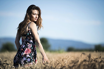 Model, women, girl, hair HD wallpaper