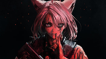 Shirakami Fubuki Dark Anime Girl | Hololive Vtuber, Shirakami Fubuki, Anime, Virtual Youtuber, hololive, girl, anime girl HD wallpaper