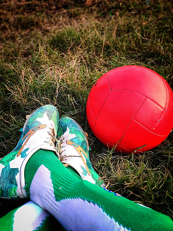 Football boot, ball, sports equipment HD phone wallpaper
