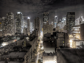 Landscape, Cities, Streets, Night HD wallpaper