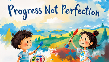 Progress Not Perfection - Inspiring Ultra, child, painting, creativity, illustration HD wallpaper