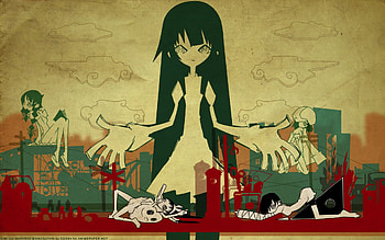 Bakemonogatari, arrararararagi, hitagi, nisemonogatari HD wallpaper