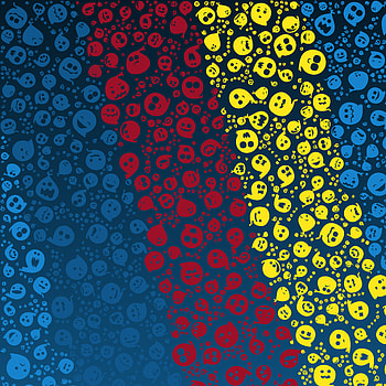 Material Style Smileys Colorful Abstract , material, design, abstract, artist, digital-art, android, smiley HD phone wallpaper