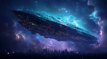 Cosmic Odyssey: A Ultra of the Generation Ship, Sci Fi, spaceship, galaxy, space HD wallpaper