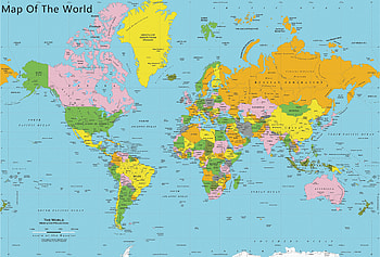 World Map world map political, Countries Map HD wallpaper