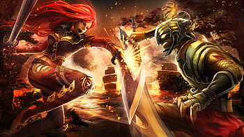 League of Legends, Master Yi splash art, Samantha Simpson HD wallpaper