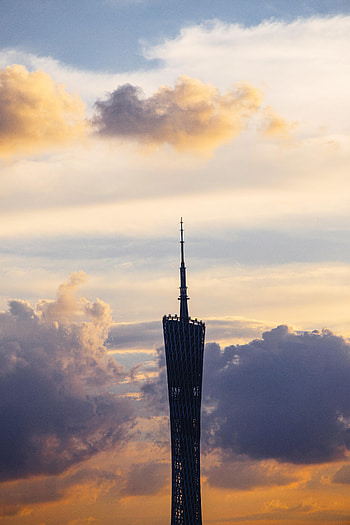 Cities, Sky, Architecture, Clouds, Building, Tower HD phone wallpaper