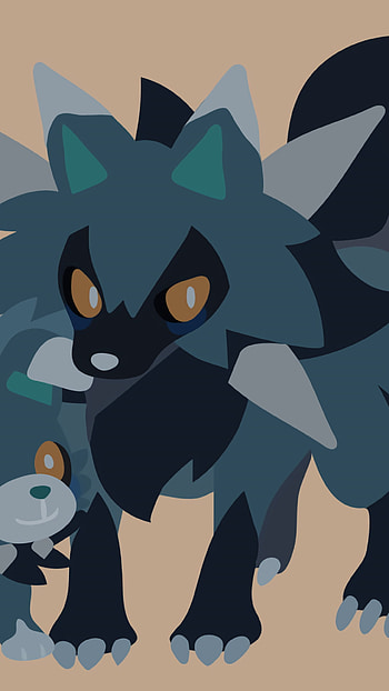 Rockruff and Lycanroc, Pokémon: Sun and Moon, Pokemon, video game HD phone wallpaper