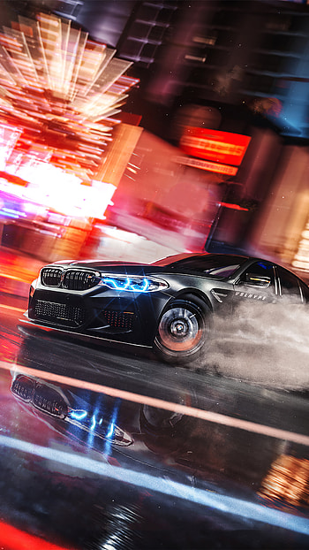 BMW M5 Forza Horizon 4, Drifting HD phone wallpaper