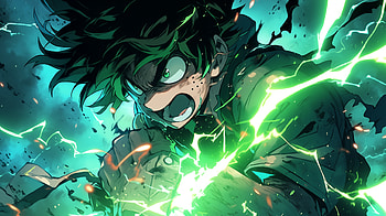 Izuku Midoriya My Hero Academia, Anime, My Hero Academia, Izuku Midoriya, Phonk, green anime HD wallpaper