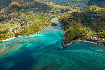 View From Above, Nature, Shore, Bank, Ocean, Island, Mauritius, Makonde, Macunde HD wallpaper