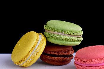 Dessert, Macarons, colorful HD wallpaper